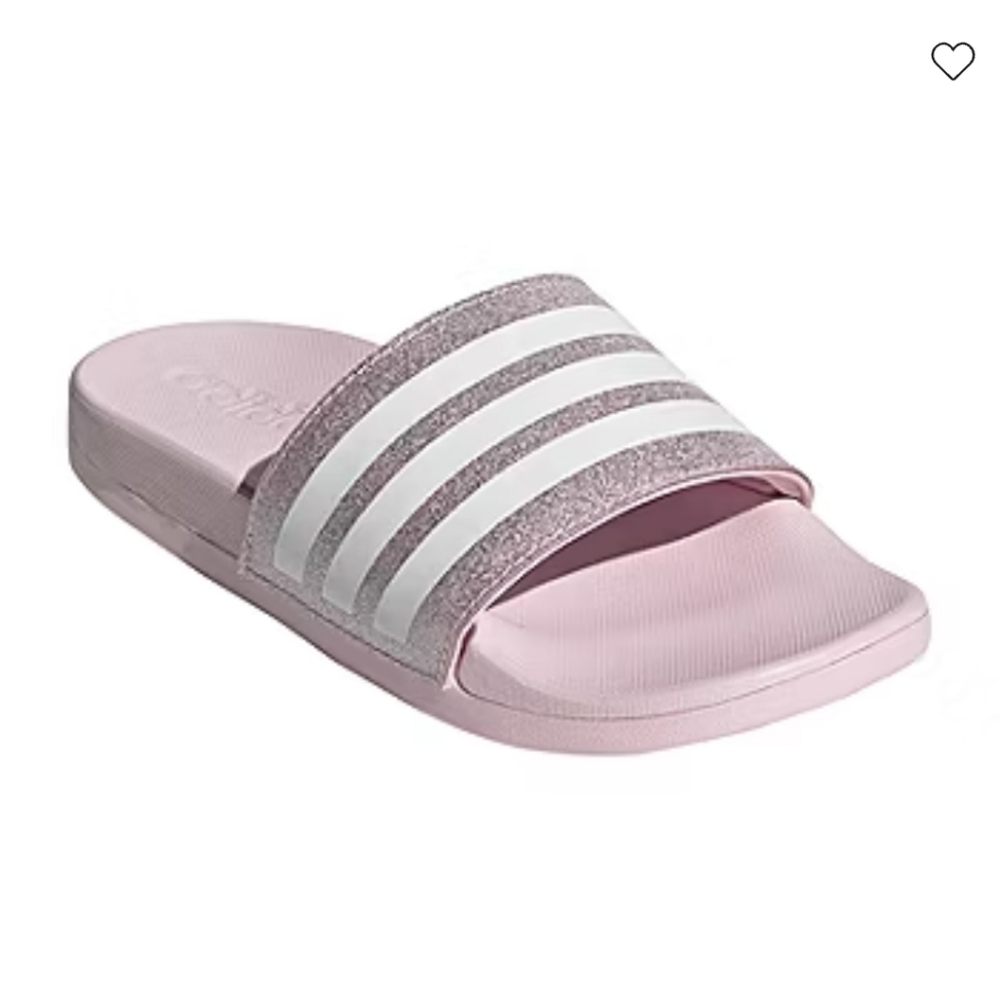 Adidas Sparkly Adilette Comfort Slides